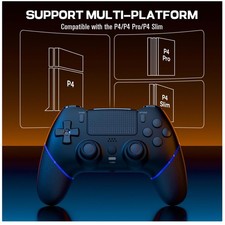 Black PS4 Controller - Hall Effect Joystick, Macro Buttons` picture