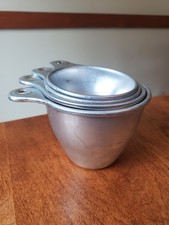 Vintage Ekco Aluminum Nesting Measuring Cup Set  NEW? 4 Piece picture