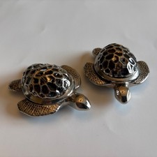 Silver  Sea Turtle Salt & Pepper Shakers picture