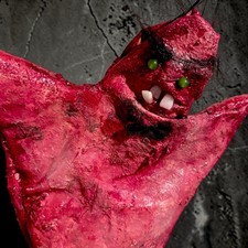 Meat Puppet Bloody Flesh Hand Puppet Latex Horror Gore OOAK Halloween Prop picture