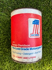 Vintage AMF Harley-Davidson Pre-Luxe Motorcycle Oil #1 FULL SEALED picture