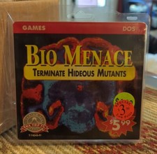 Vintage Factory SEALED New Old Stock Bio Menace DOS 3.5