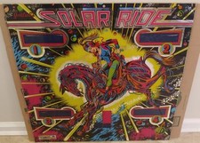 SOLAR RIDE Vintage 1979 Gottlieb Pinball Machine Backbox Backglass ORIGINAL picture