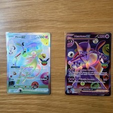 Pokémon TCG 30th Anniversary Mew ex & Mewtwo ex FUTURISTIC RARES picture