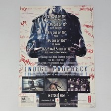 Indigo Prophecy PlayStation 2 PS2 Xbox PC Stranger Print Ad/Poster Promo Art picture