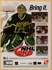NHL 2K6 Hockey 2K Sports - Video Game Print Ad / Poster Promo Art 2005 picture