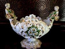 Vintage Italian Capodimonte style centerpiece bowl. picture