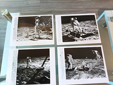 Vintage 1969 NASA Apollo 11 Wirephoto Lot (4) Buzz Aldrin Moon Landing  AP Press picture