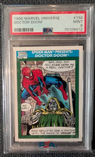 1990 Impel Marvel Universe #150 Doctor Doom Spider-Man - PSA 9 MINT Graded picture