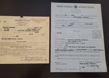 1965 THE TYMES Soul Group Concert Contract Signed Club A Go-Go Pennsylvania R&B picture