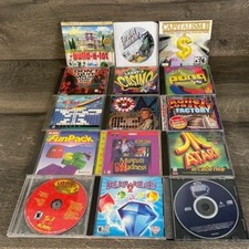 Lot of 15 Random PC Games/Discs Pong/Bejeweled/Jane's Hotel/Capitalism 2/Atari picture