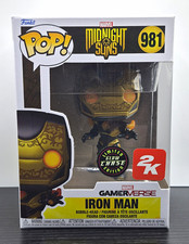 Funko Pop Marvel Midnight Suns Iron Man Vinyl #981 2K Games Glow Chase picture