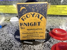 Vintage Royal Knight Prophylactics Central Sundries SEALED picture