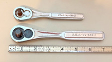 Vintage Craftsman VJ Series Teardrop Ratchet Set (2) 1/4