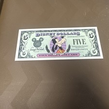 1998 Disney dollar $5 note Goofy AA series  - Crisp -  FAST SHIPPING picture
