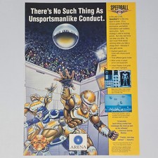 Speedball 2 Brytal Deluxe Sega Genesis Unsportsmanlike Print Ad/Poster Promo Art picture
