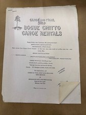 Vintage Bogue Chitto Canoe Rentals Brochure Tylertown MS Louisiana Ephemera picture