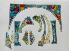Original Bally NIGHT RIDER Pinball Plastics (12 Pieces) picture