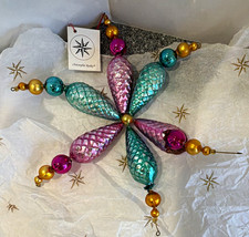 AS IS Vintage Christopher Radko 3D Sputnik Starburst Glass Ornament PARTS REPAIR picture