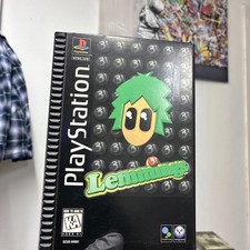 Lemmings 3D for PlayStation 1 (1995) PS1 Long Box Complete w/ Manual/FOAM  CIB picture