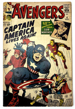 The Avengers #4 1964 Key 1st Silver Age Captain America Apperance Marvel MCU picture