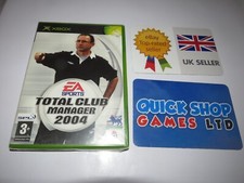 TOTAL CLUB MANAGER 2004 - XBOX new sealed pal version picture