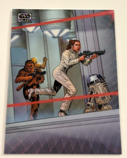 Cloud City Escape 2026 Topps Chrome Star Wars Galaxy Wave Refractor Card /99 picture