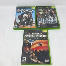 Lot of 3 Xbox Games Conflict Desert Storm Brute Force NFL Street picture
