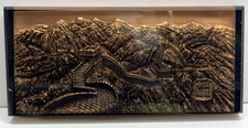 Vintage Great Wall Of China 3D Acrylic Plaque Souvenir Made In China picture