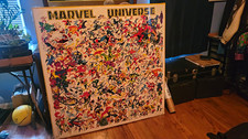 Marvel Press 1988 Marvel Universe Framed Poster - Romita Spider-Man Hulk 48x50 picture