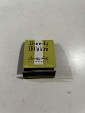 Vintage Beverly Wilshire Hotel Beverly Hills California Matchcover Advertising picture