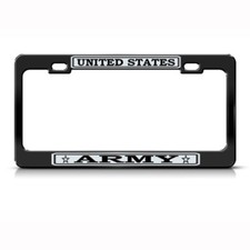 U.S. United States Army Military Steel Metal License Plate Frame picture