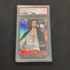 2022 ONE PIECE OP01-ROMANCE DAWN ALTERNATE ART #120 SHANKS PSA 10 picture
