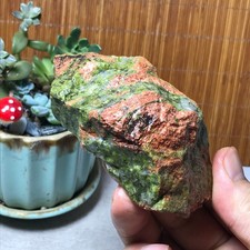 239g Natural Unakite Crystal gemstone Rough Mineral Specimen healing A6359 picture
