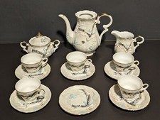 VTG 15 Pc Set - Moriage Raised Dragon Coffee Tea Set - Dragonware Made in Japan picture