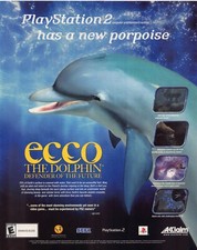 ECCO the Dolphin Defender of the Future 2002 Print Ad Sega Playstation Acclaim picture