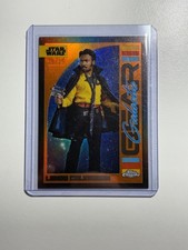 2024 Topps Chrome Lando Calrissian Galactic Gear #GG-15 Orange Refractor /25 picture