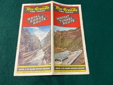Vintage Rio Grande Time 1953 Moffat Tunnel Route & Royal Gorge Route Unique picture