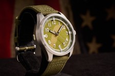 WWII D-Day 101st & 82nd Airborne Paratrooper Normandy Parachute Relic Watch picture