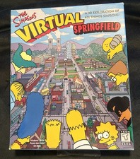 The Simpsons Virtual Springfield PC CD-ROM Disc Great Condition 95/98 Mac picture