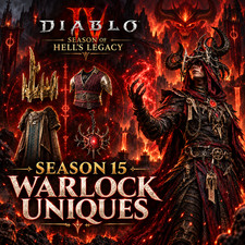 DIABLO 4 WARLOCK UNIQUES SEASON 15 Hell's Legacy ITEMS UNIQUE D4 picture