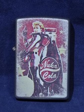 Fallout Nuka Cola Girl Gamer Windproof Flip Top Lighter Brand New Double Sided  picture