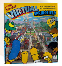 1997 The Simpsons Virtual Springfield Computer Game Big Box Digital Evolution picture