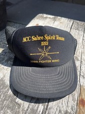 ACC SABRE SPIRT TEAM 1993 388TH FIGHTER WING Trucker Hat  picture