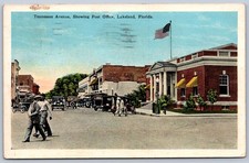 K52/ Lakeland Florida Postcard c1910 Tennessee Ave Post Office Stores 463 picture