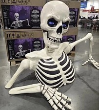 NEW GIANT SKELETON Costco 62” Groundbreaking Skeleton with LCD Eyes and Sound picture