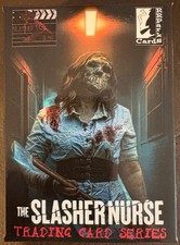 The Slasher Nurse Trading Card Set Of 38- Base Cards, Promo Card & Button. 2025 picture