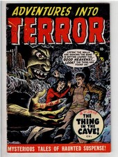 ADVENTURES INTO TERROR #43 (1950) RARE NICE CONDITION 1ST HORROR ISSUE IN TITLEA picture