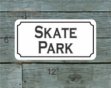 SKATE PARK Metal Sign for Backyard Skateboard Shop picture