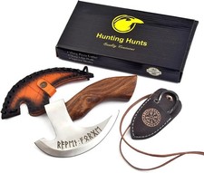 Viking Pizza Cutter Axe Gift Set Carbon Steel Mini Celtic Pizza Axe Knife picture
